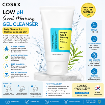 COSRX Low pH Good Morning Gel Cleanser 150ml