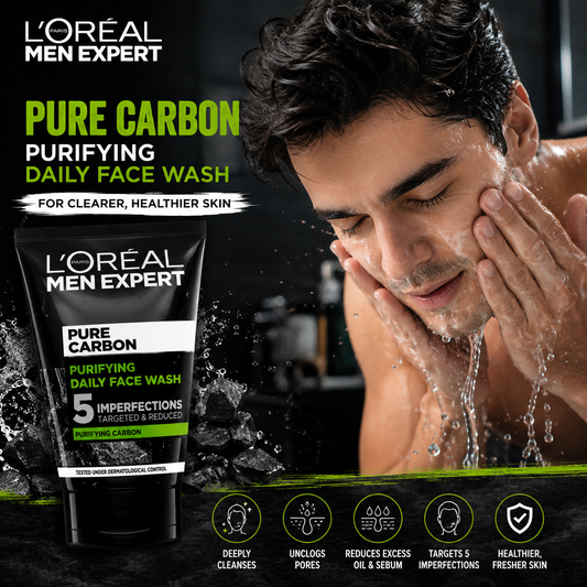 Loreal Men Expert Pure Carbon Purifying Daily Face Wash 100ml